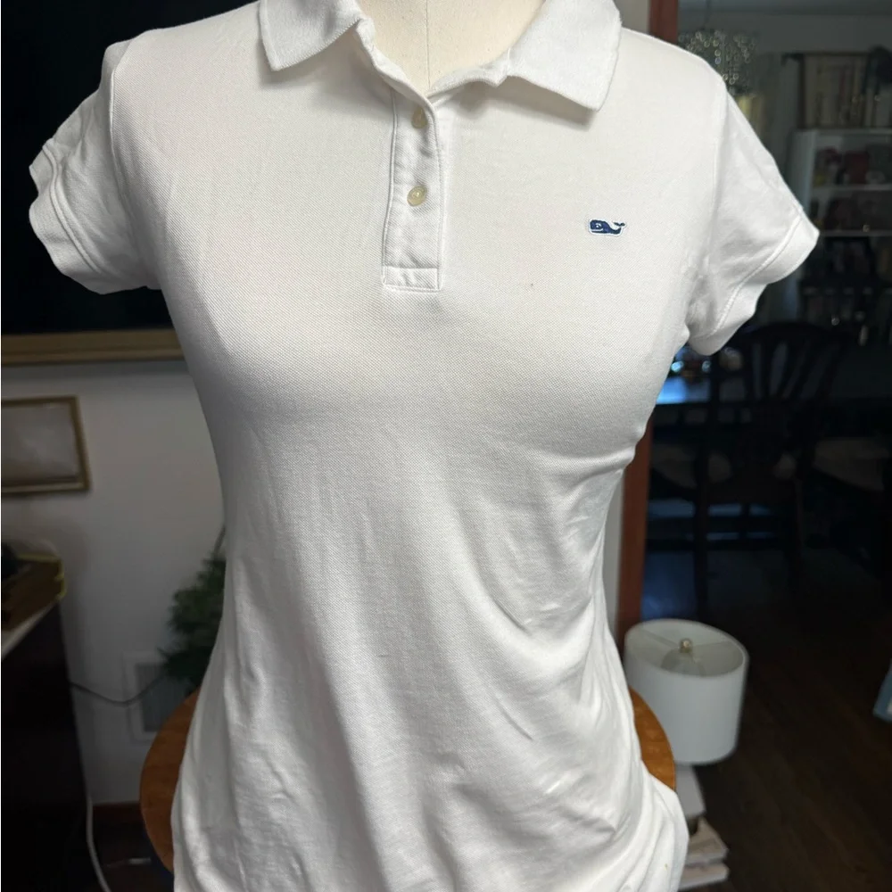 Vineyard Vines White Button Down Polo Dress or Tennis Dress - Picture 3 of 5